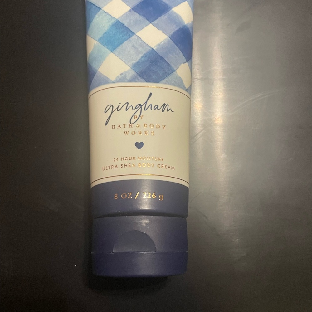Bath & Body Works Gingham Ultra Shea Body Cream - Blue